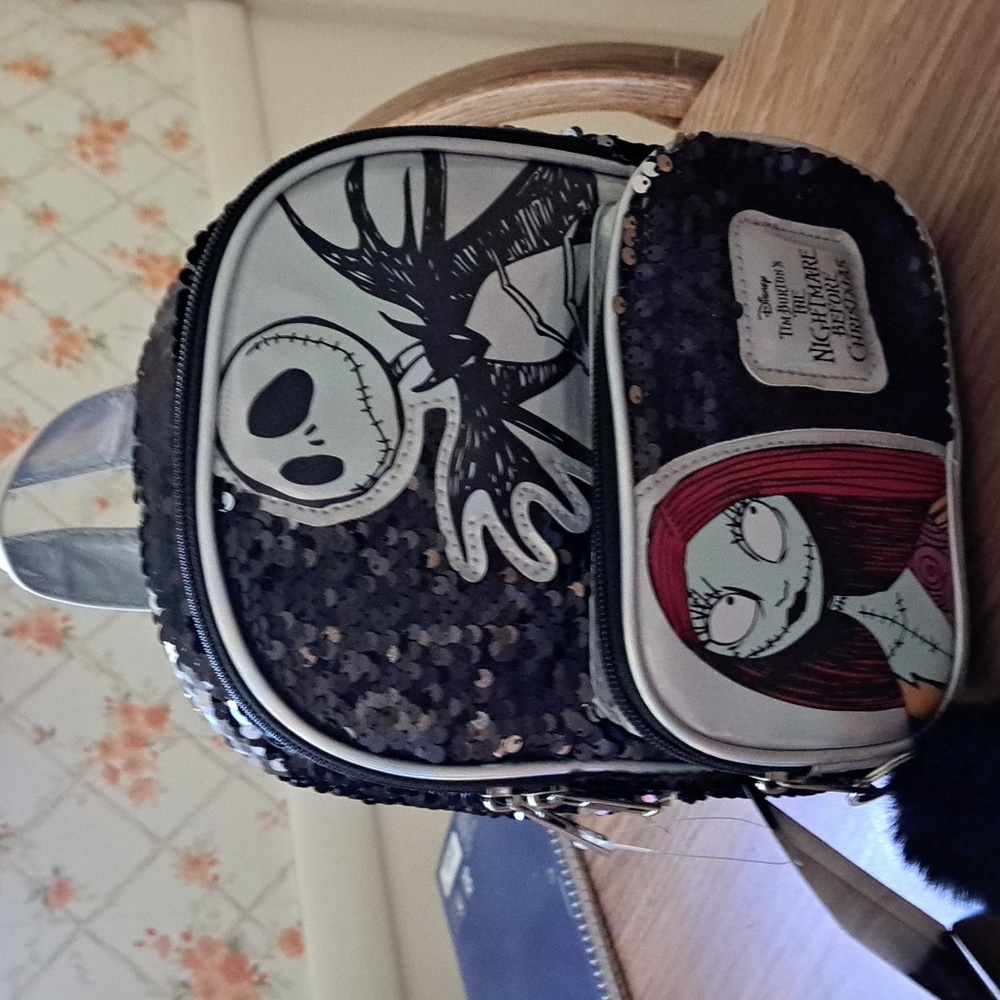 SALE Disney nightmare before Christmas small backpack sequin/ BUNDLE ONLY